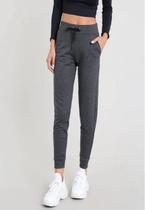 Calça Jogger Diluxo Feminina Moletom Chumbo G