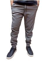 Calça jogger elastano azul marinho otima qualidade calça do homem moderno