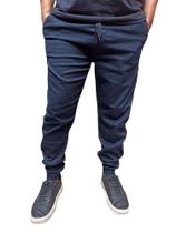 Calça jogger elastano azul marinho otima qualidade calça do homem moderno Calça jogger elastano azul marinho otima qualidade calça do homem moderno