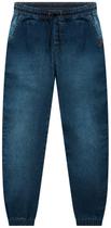 Calça jogger em jeans com elastano Onda Marinha