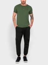Calça Jogger Enfim 1000123532 Masculina Bolsos Cargo Sarja T. 40/48 Calça Jogger Enfim 1000123532 Masculina Bolsos Cargo Sarja T. 40/48