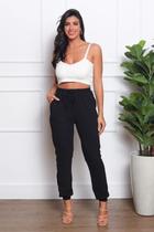 Calça Jogger Feminina Duna Preta