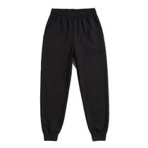 Calça Jogger Feminina Estonada Peça Exclusiva Preta Moletom