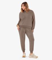 Calça Jogger Feminina Plus Size Secret Glam Marrom Calça Jogger Feminina Plus Size Secret Glam Marrom