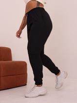 Calça Jogger Feminina Tactel Com Elastano Bolsos E Ziper Calça Jogger Feminina Tactel Com Elastano Bolsos E Ziper