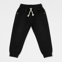 Calça Jogger Infantil Juvenil Menino Jeans Punho Elástico