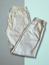 Calça Jogger Infantil Juvenil Menino Jeans Punho Elástico