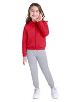 Calça jogger infantil menina em moletinho Brandili Calça jogger infantil menina em moletinho Brandili