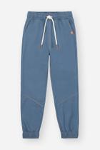 Calça Jogger Infantil Menino com Recorte Azul Médio Divertto Calça Jogger Infantil Menino com Recorte Azul Médio Divertto