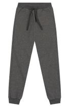 Calça jogger infantil menino em moletinho Brandili-CINZA Calça jogger infantil menino em moletinho Brandili-CINZA