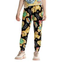 Calça Jogger Infantil Rovitex Trick Nick Ursos Preto