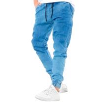 calça jogger jeans masculina premium