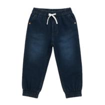 Calça jogger jeans unissex de inverno quentinha e moderna para crianças