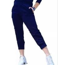 Calça jogger larulp M preta moletim