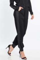 Calça Jogger Malha Canelada Preta M Calça Jogger Malha Canelada Preta M