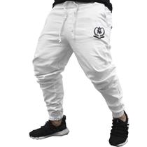 Calça Jogger Masculina BRANCA BIG LOGO PRETA