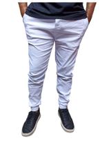 calça jogger masculina branca lisa produto de ótima qualidade sarja e jeans aproveite