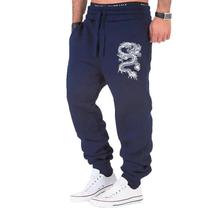 Calça Jogger Masculina com Estampa de Dragão - Fitness, Academia e Casual