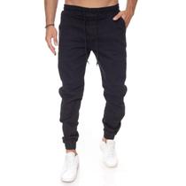 Calça Jogger Masculina Com Punho Confortável Premium Cós Elástico - Preto Calça Jogger Masculina Com Punho Confortável Premium Cós Elástico - Preto