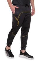 Calça jogger masculina em moletom com estampa camuflada cinza escuro Calça jogger masculina em moletom com estampa camuflada cinza escuro