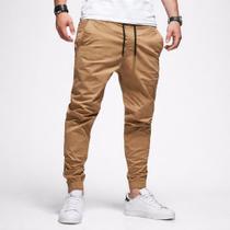 Calça Jogger Masculina Jeans Com Punho Elastico