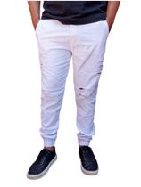 Calça jogger Masculina jeans e sarja calça com elastano ajuste com cordão na cintura