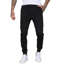 Calça Jogger Masculina Jeans ou Sarja Slim Fit Confortável