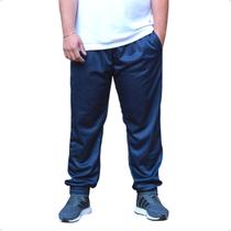 Calça Jogger Masculina Plus Size Lisa com Elástico na Barra