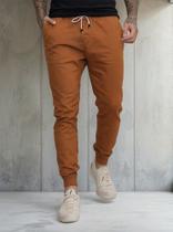 Calça Jogger Masculina Sarja Masculina Punho Elástico