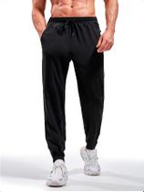 Calça Jogger Masculina Slim Spandex Bolsos Zíper Elastano Calça Jogger Masculina Slim Spandex Bolsos Zíper Elastano