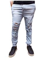 Calça jogger masculino sarja e jeans elastano com punho cores disponivel no nosso estoque