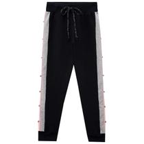 Calça Jogger Menina Kukiê em Molecotton na cor Preta