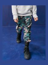 Calça jogger militar camuflada luc.boo