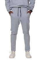 Calça Jogger Moletom Bolsos Básica Masculino Cinza