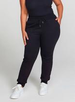 Calça Jogger Moletom Hering 05V2 Feminina Peluciada Algodão T. P/XG