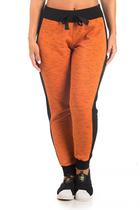 Calça Jogger Moletom Jet Feminino Talita Laranja