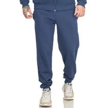 Calça Jogger Moletom Masculina Básica Com Bolso Cós Elástico