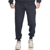 Calça Jogger Moletom Masculina Básica Com Bolso Cós Elástico