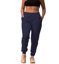 Calça Jogger Moletom Unissex Calça de Frio Abrigo Academia