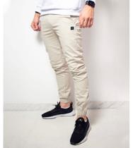 Calça Jogger Pelkin Bege Tam GG
