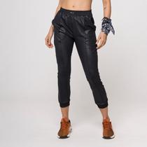 Calça Jogger Preta em Cirrê com Bolsos Calça Jogger Preta em Cirrê com Bolsos