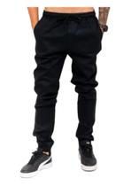 Calça Jogger Sarja Adulto Masculina Preta