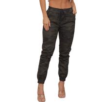 Calça Jogger Sarja Feminina Com Elástico