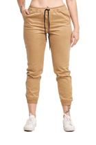Calça Jogger Sarja Feminina Skinny Com Punho S01F