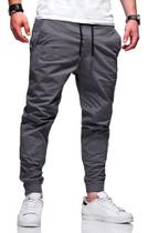Calça Jogger Sarja Masculina Com Punho Elástico Premium Calça Jogger Sarja Masculina Com Punho Elástico Premium