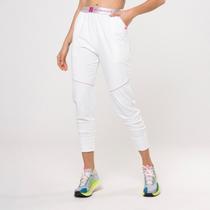 Calça Jogger Street Off White com Vivo Rosa Barroco Calça Jogger Street Off White com Vivo Rosa Barroco
