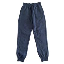 Calça Jogging Cadarço Azul Marinho Basic+ Tamanho P Calça Jogging Cadarço Azul Marinho Basic+ Tamanho P