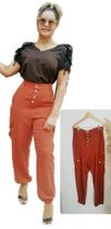 Calça joguer no linho veste 44