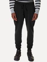 Calça John John Masculina Moletom Patch Preta