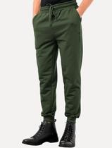 Calça John John Moletom Masculina New Basic Rusty Verde Escuro